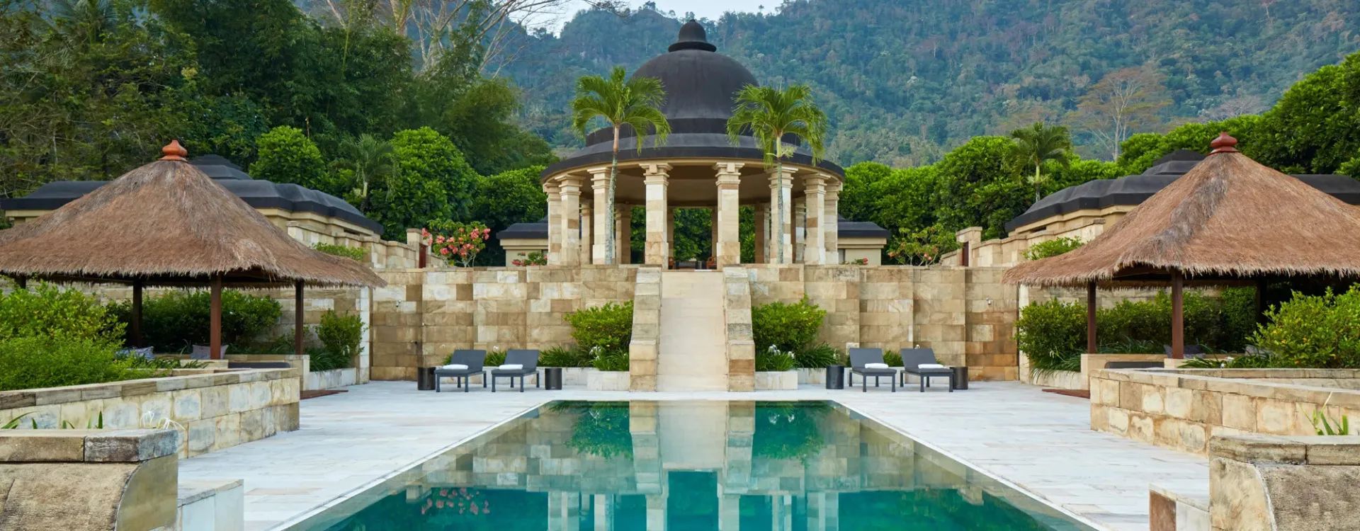 pool of the aman hotel in java