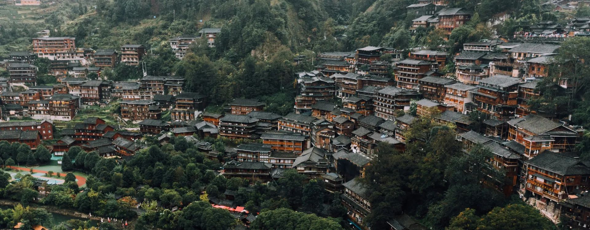 Landscape of Guiyang city in Guizhou China