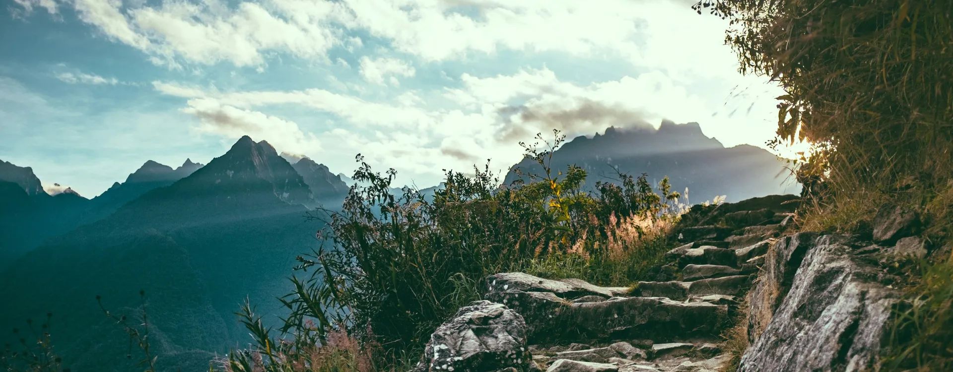 Views across the Salkan Trek Machu Picchu Peru