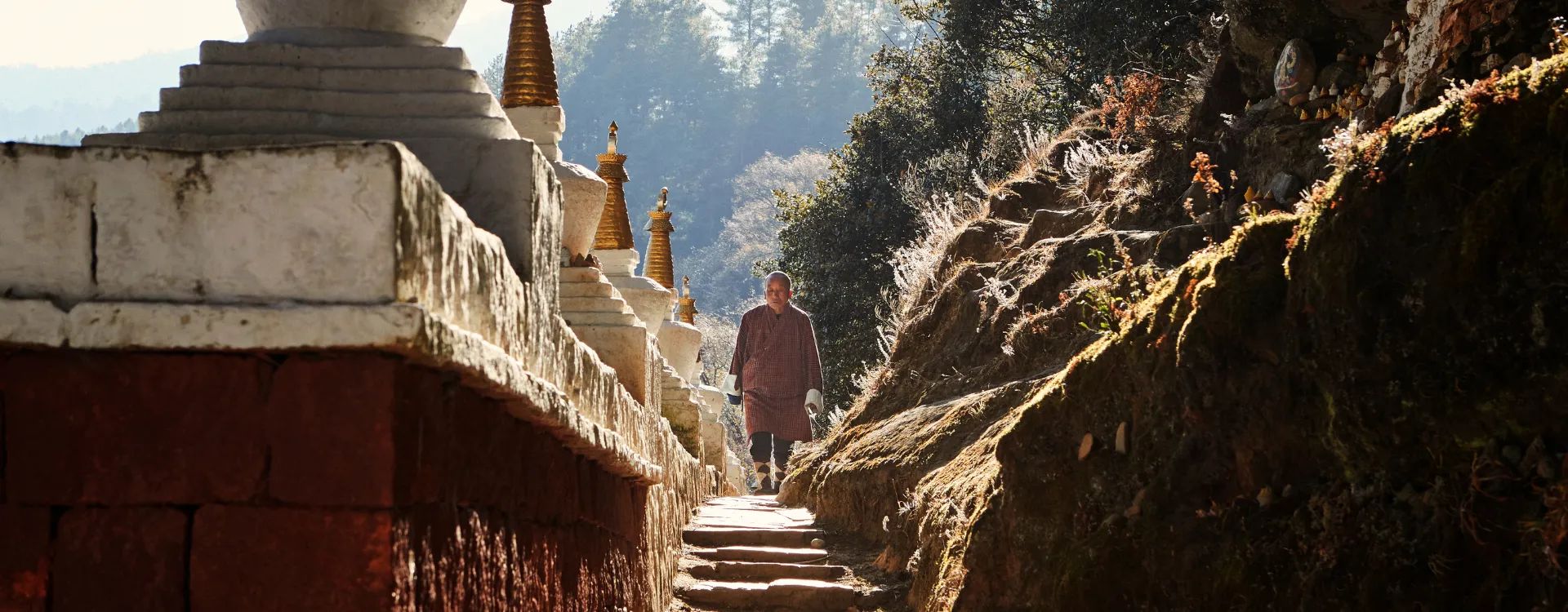 Kurjey Lhakhang, a sacred monastery complex in the Bumthang Valley of Bhutan