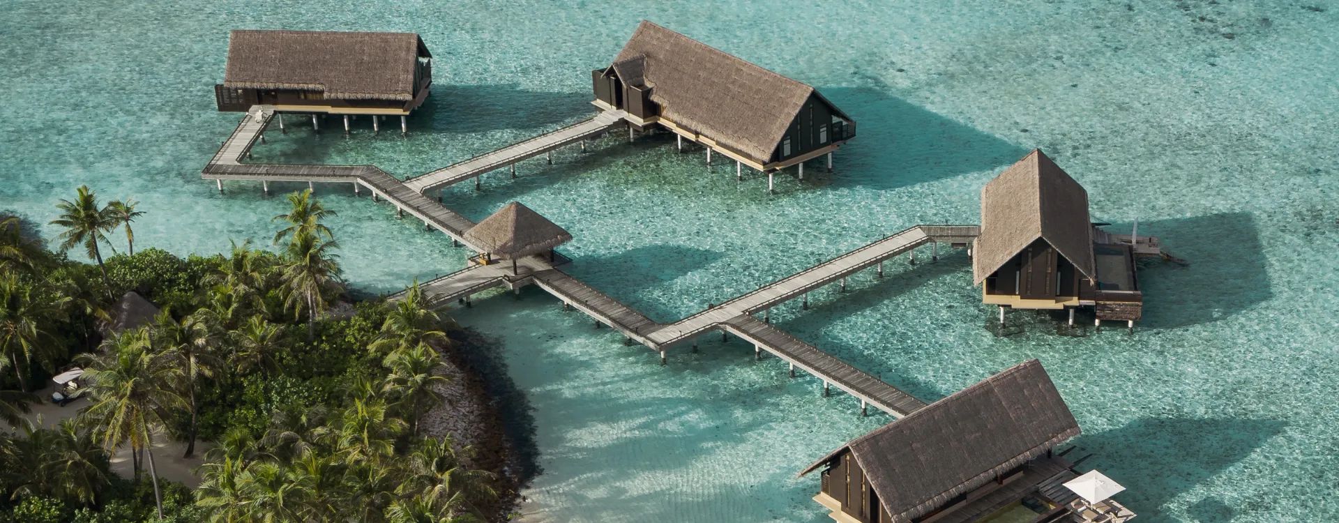 Aerial image of one and only reethi rah Maldives