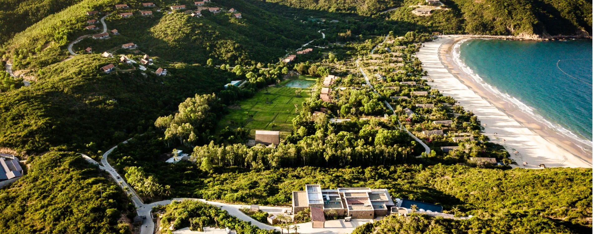 Aerial image of Zannier Vietnam luxury hotel