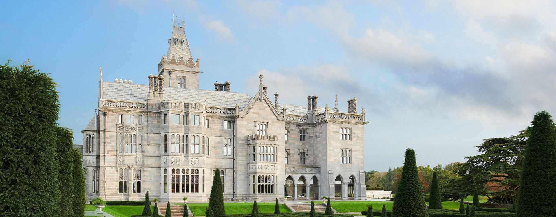 Exterior of Adare Manor- a luxury Ireland hotel