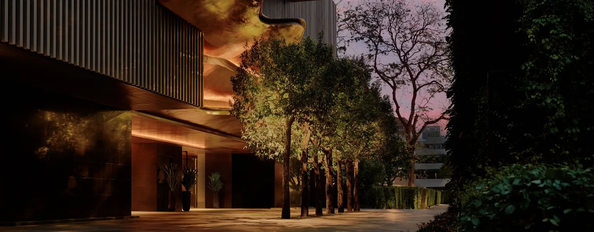 Exterior image of Aman Nai Lert Bangkok Luxury hotel in Bangkok