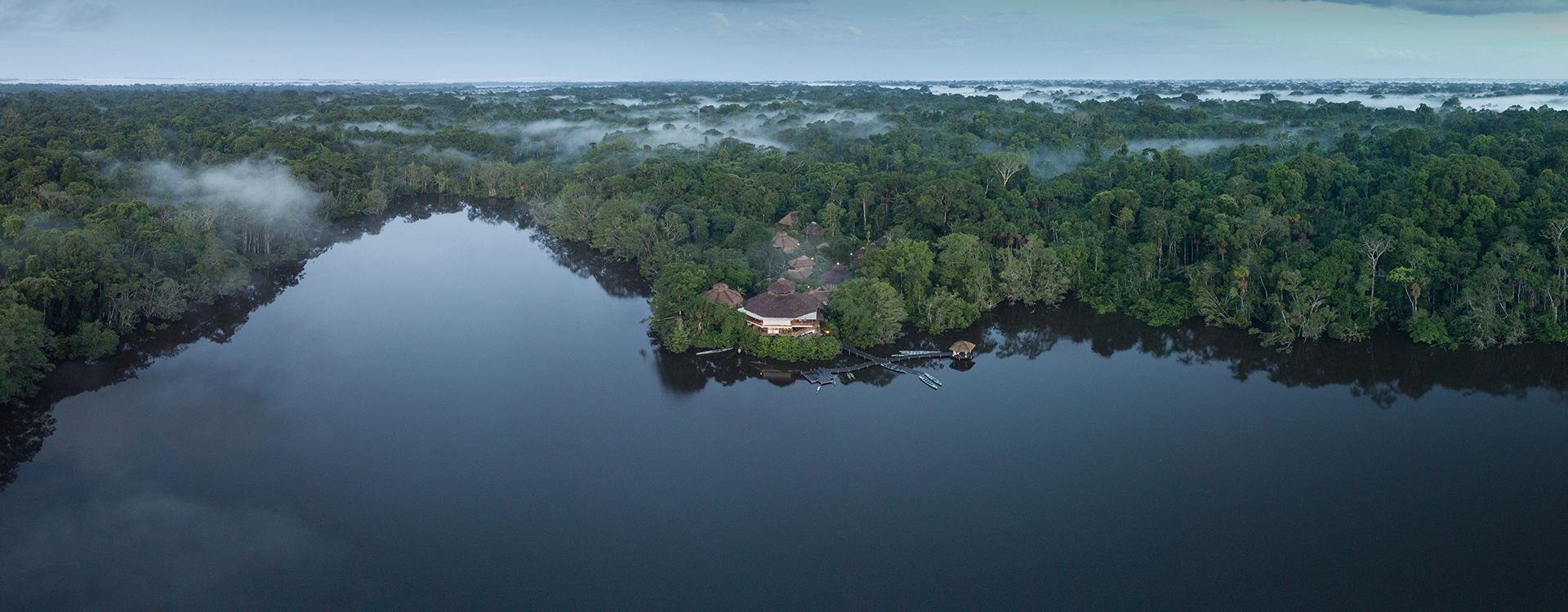La Selva_The lodge and forest aerial