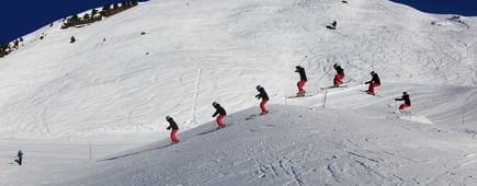Skiers, Val Disere, France
