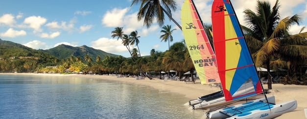 The beach at Carlisle Bay, Antigua and Barbuda