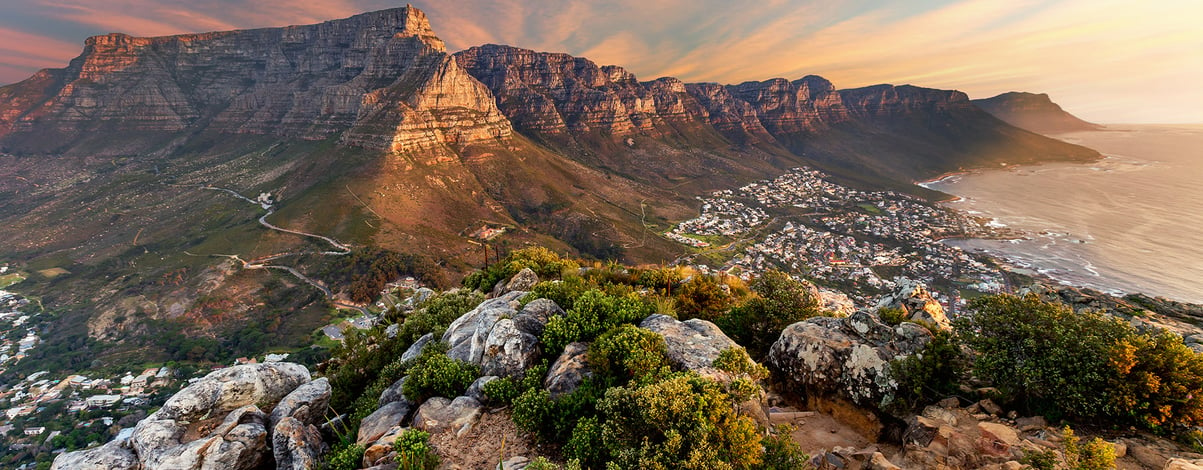 Table mountain sunset, Cape town, South Africa