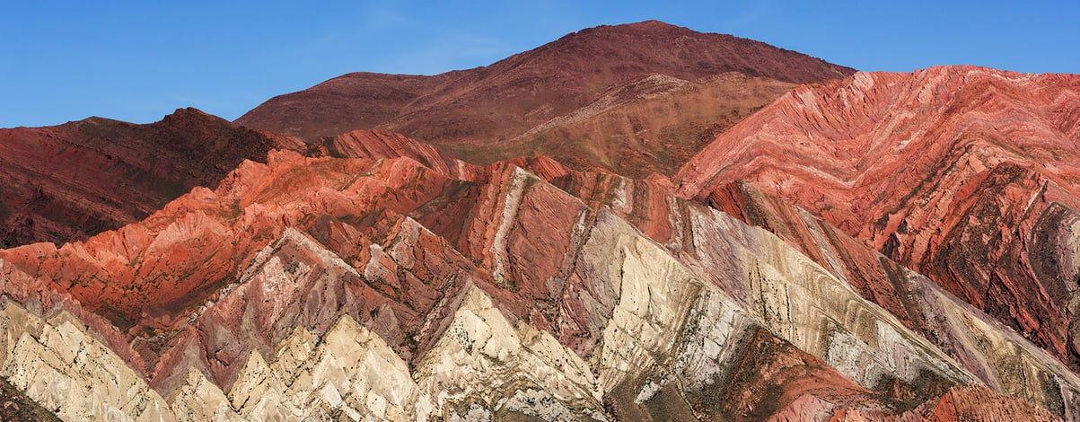 Hornocal Hill. The Quebrada de Humahuaca is a narrow mountain valley located in the province of Jujuy in northwest Argentina