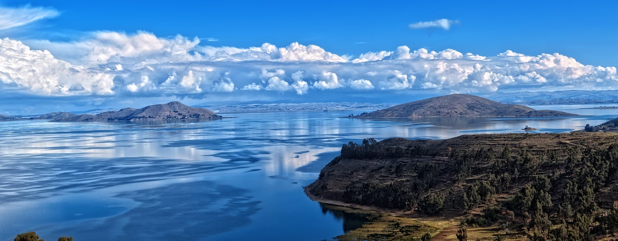 Titicaca lake view from Bolivia