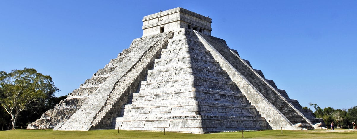 The main Ziggurat from several angles in Chichen Itza, Yucatan, Mexico