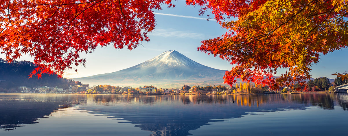 Japan, Mount Fuji, Autumn Season, Lake Kawaguchiko