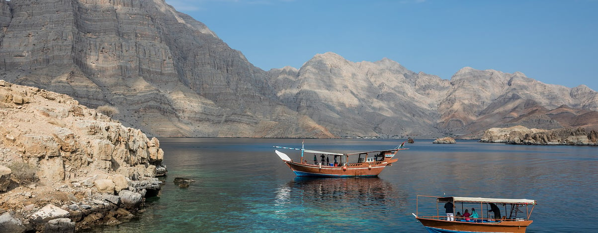 Fjords near Khasab, Musandam, Oman