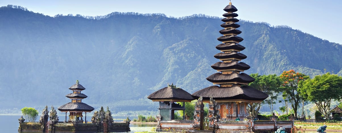 Pura Ulun Danu Bratan, Pura Beratan Temple, Bali, Indonesia. Shivaite and water temple.