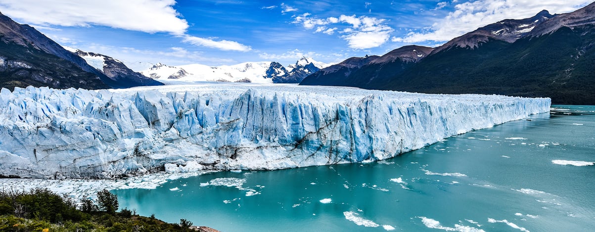 Views of the Perito Moreno Glacier in Patagonia, Argentina