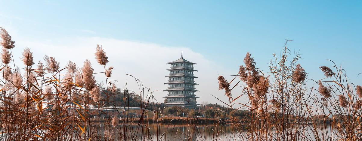 Chang'an Tower of the World Expo Park in Xi'an, Shaanxi Province, China