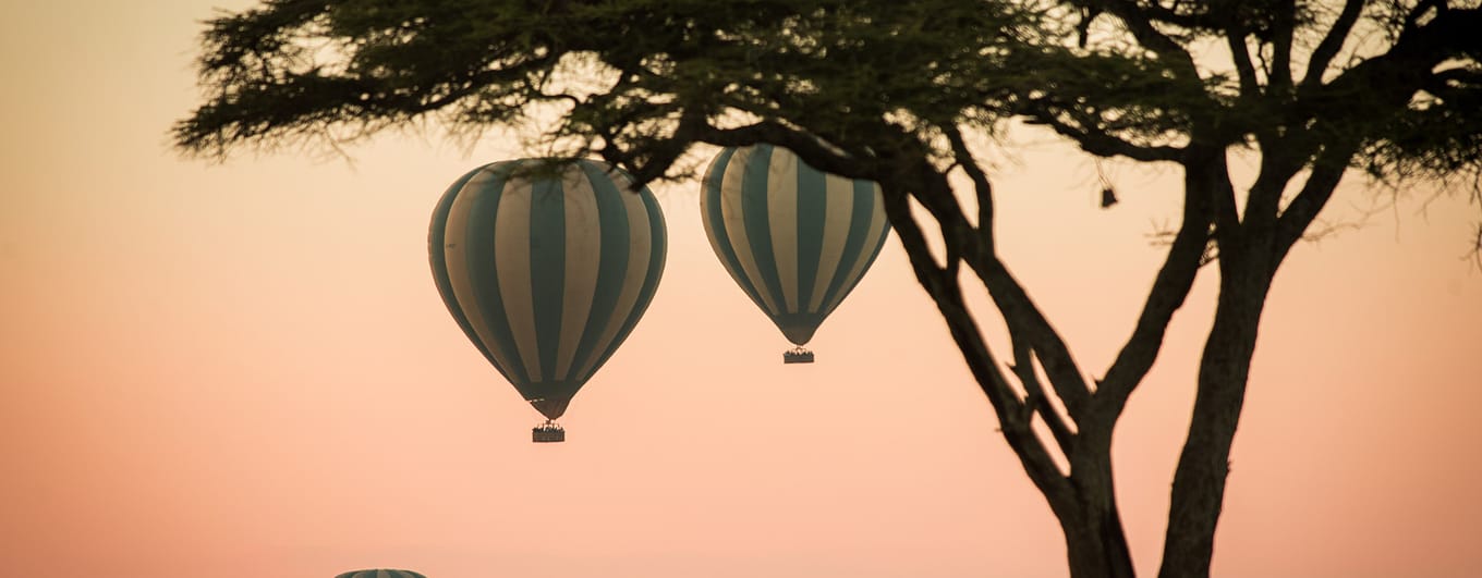 hot air ballon safari in the Serengeti