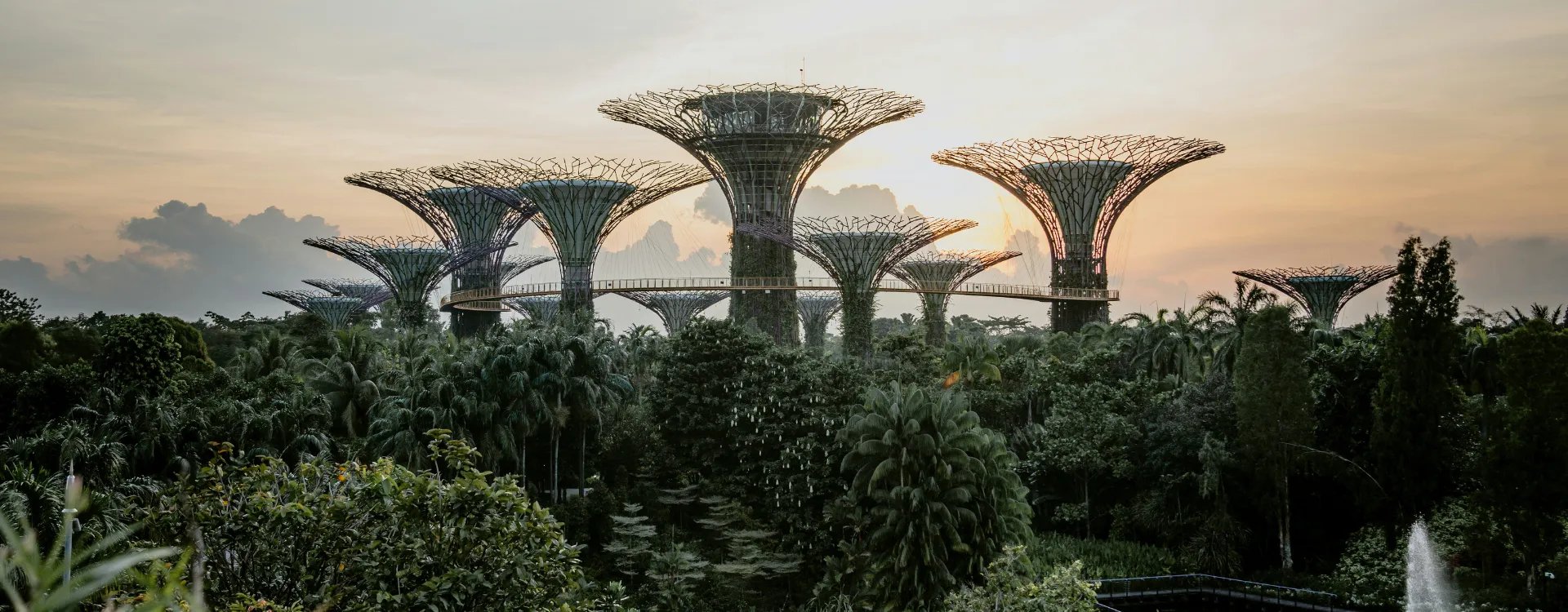 Walking gardens in Singapore