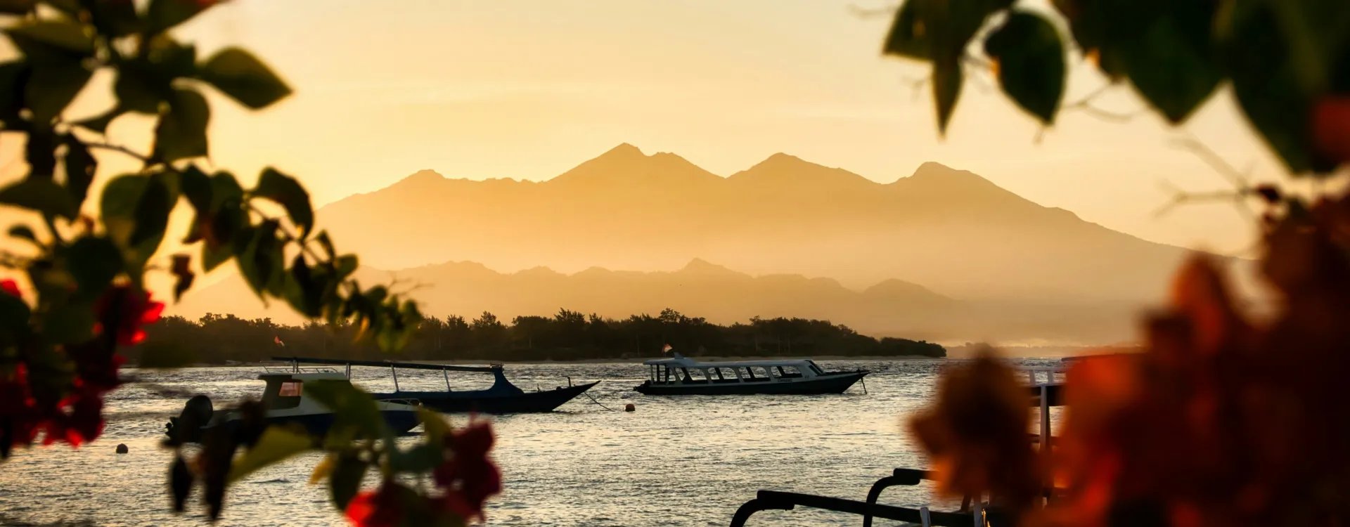 Sunset across Lombok Indonesia