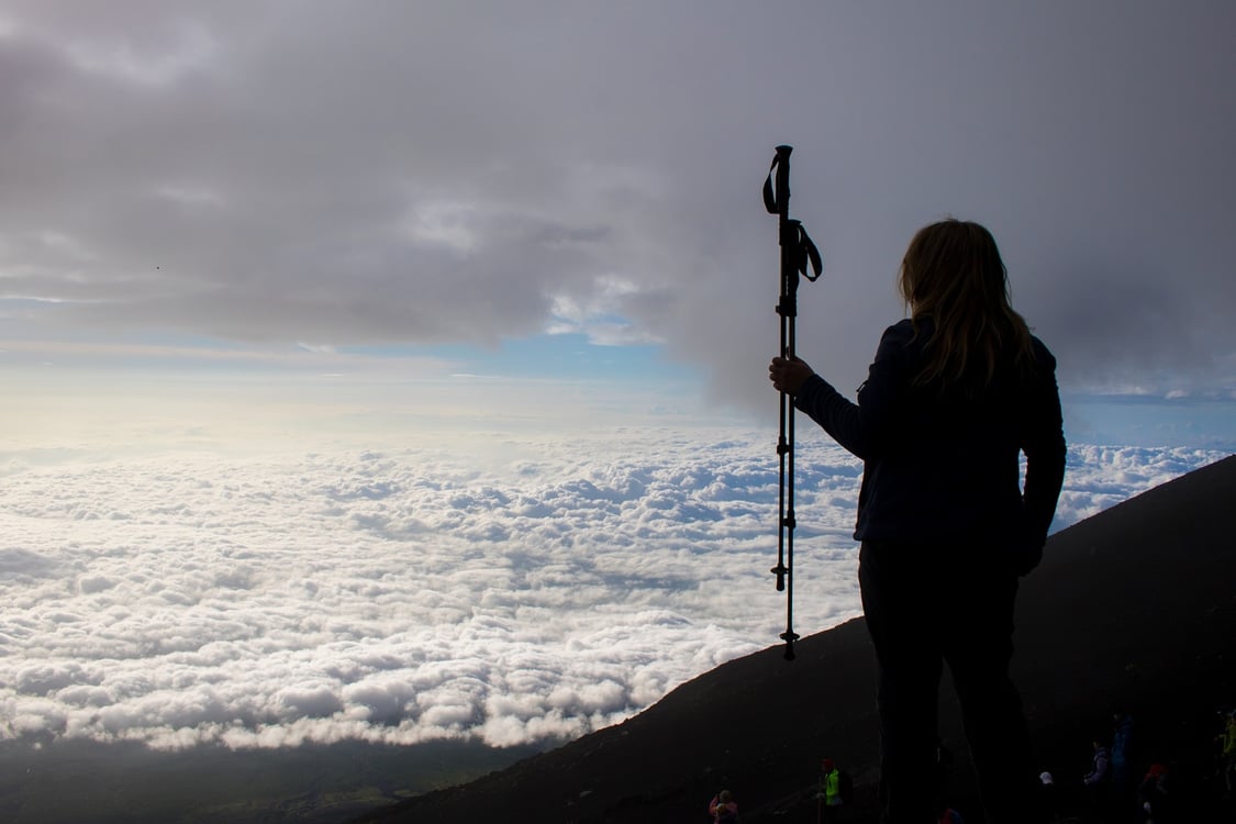 Climbing in Mt. Fuji