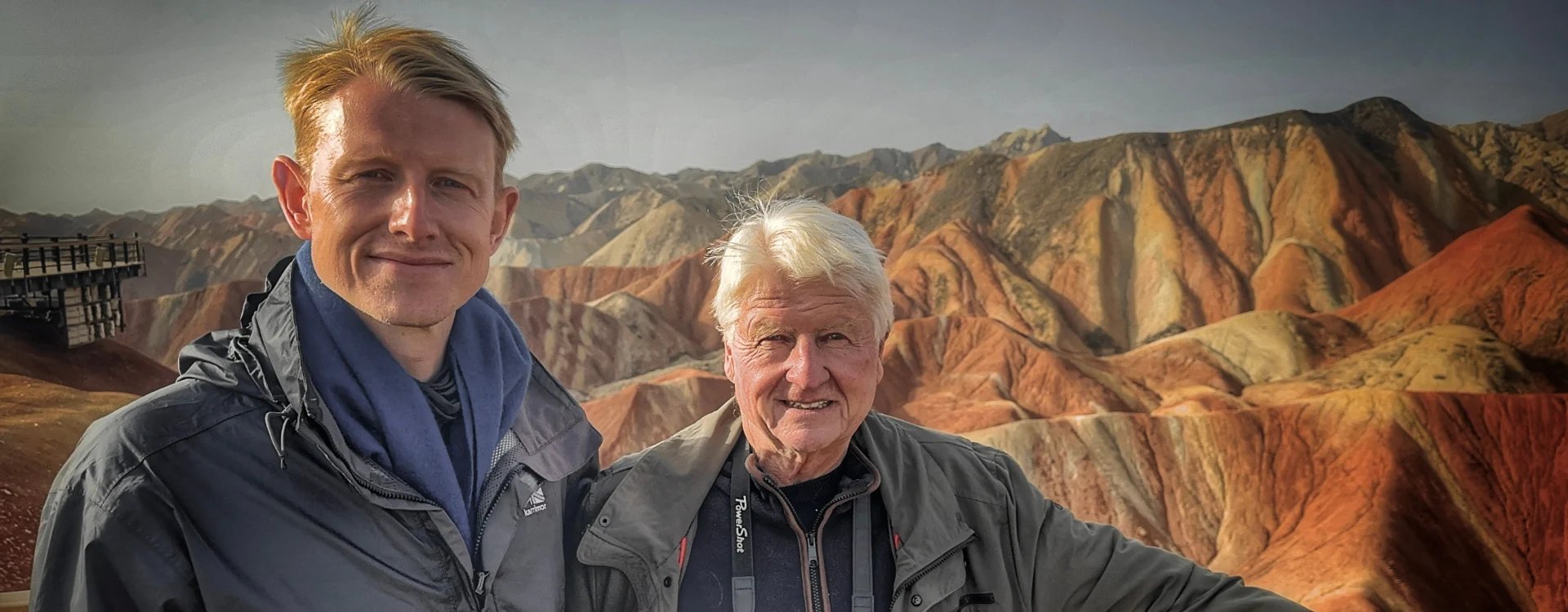 Max and Stanley Johnson on the Silk Road China