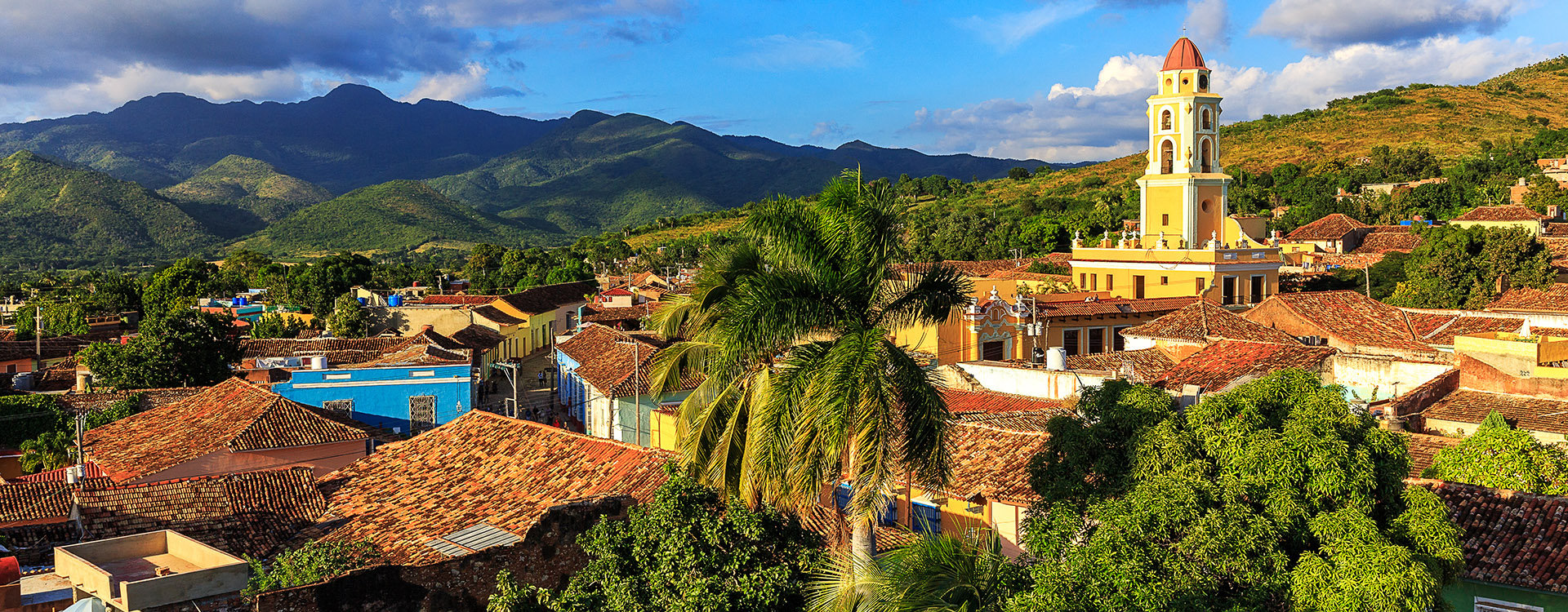 View over the city Trinidad on Cuba