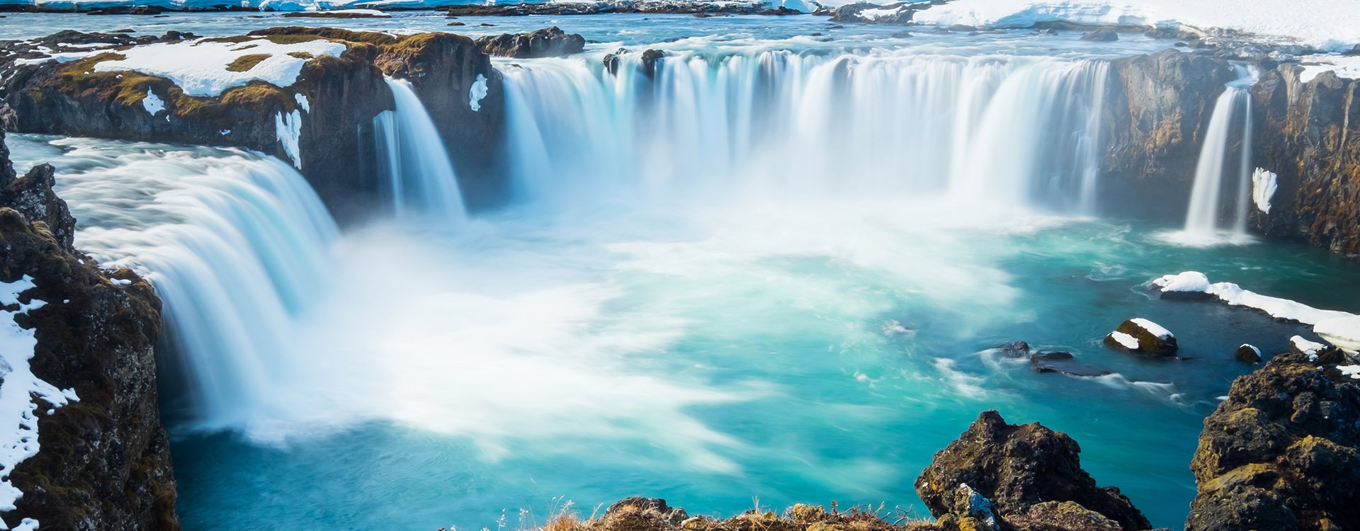 Godafoss, One of the most famous waterfalls in Iceland.