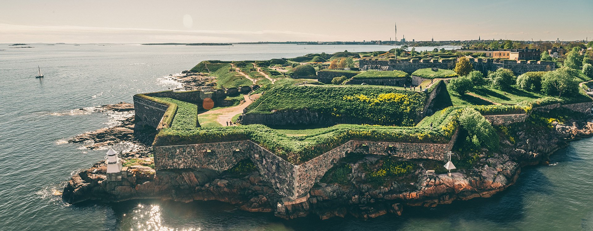 Bastions of finnish fortress Suomenlinna, Helsinki, Finland