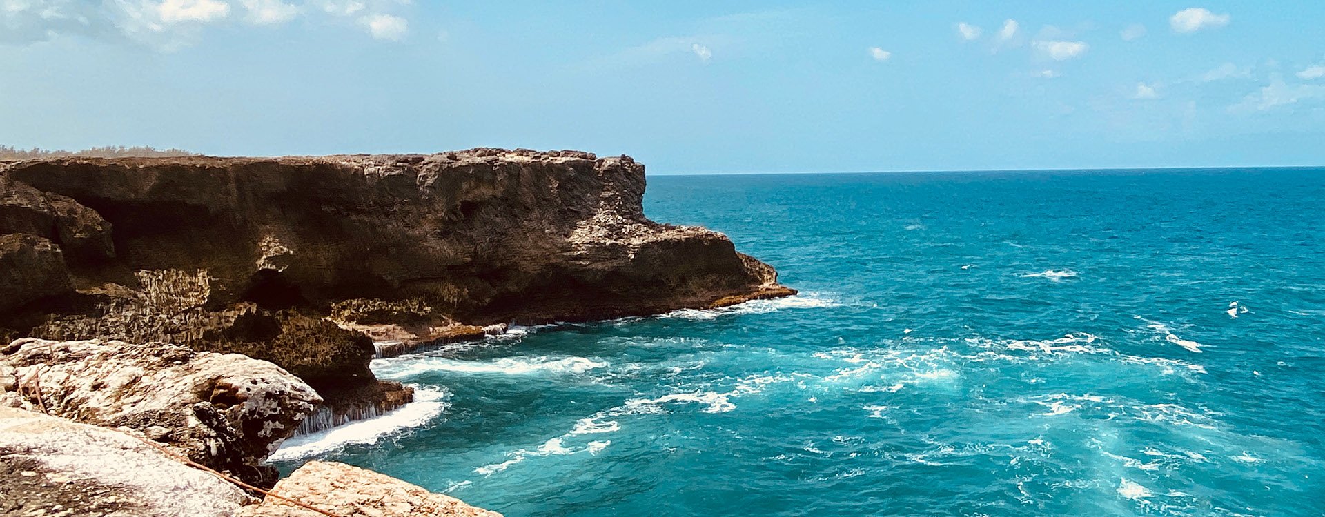 The island landscape of Barbados