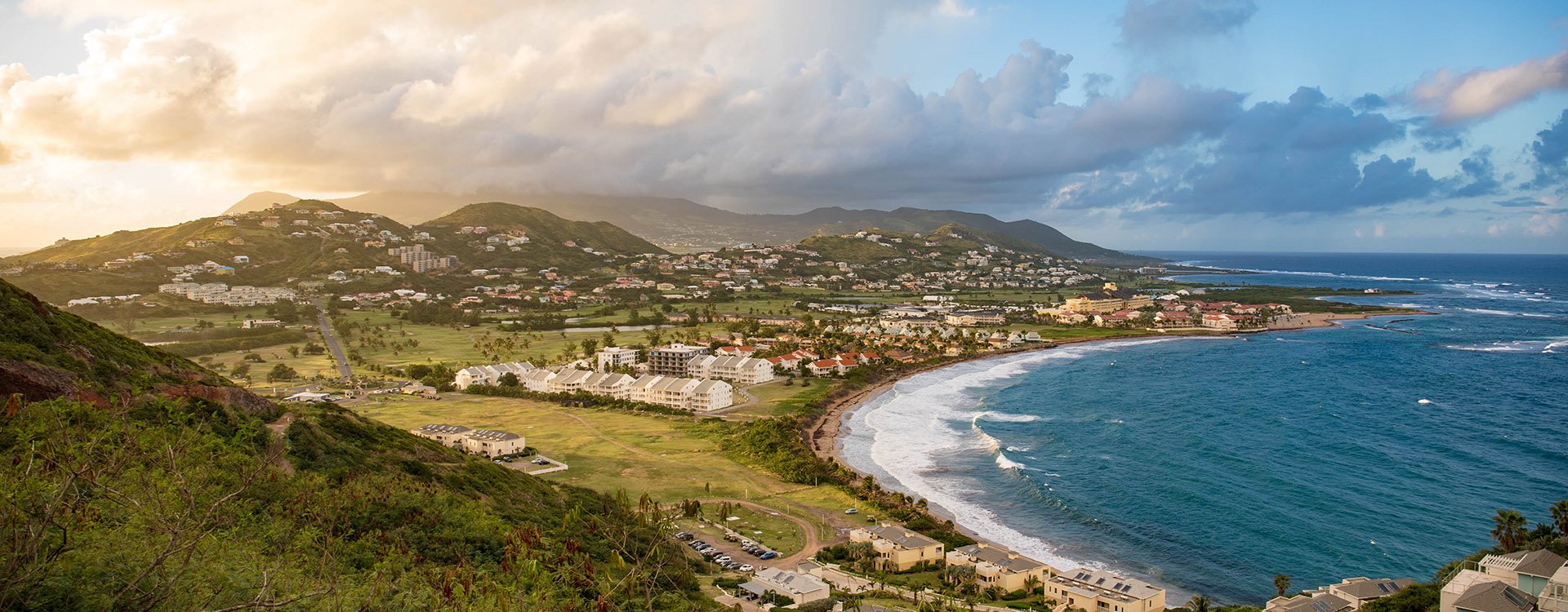 Frigate Bay on Saint Kitts and Nevis in the Caribbean