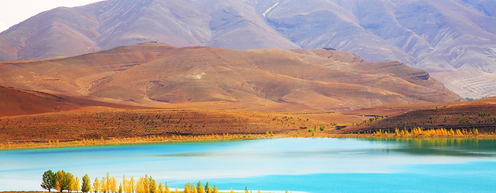 Lake in Atlas Mountains, Morocco, Africa