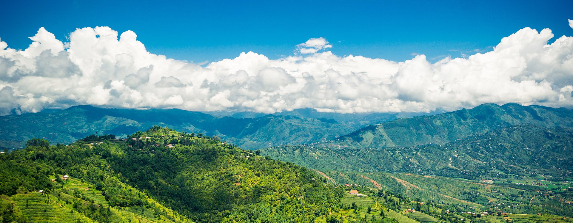 Valley of Kathmandu, Nepal during summer