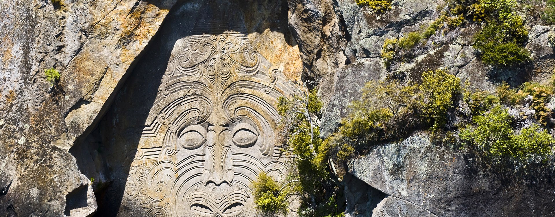 Petroglyph, Lake Taupo, Rotorua, New Zealand