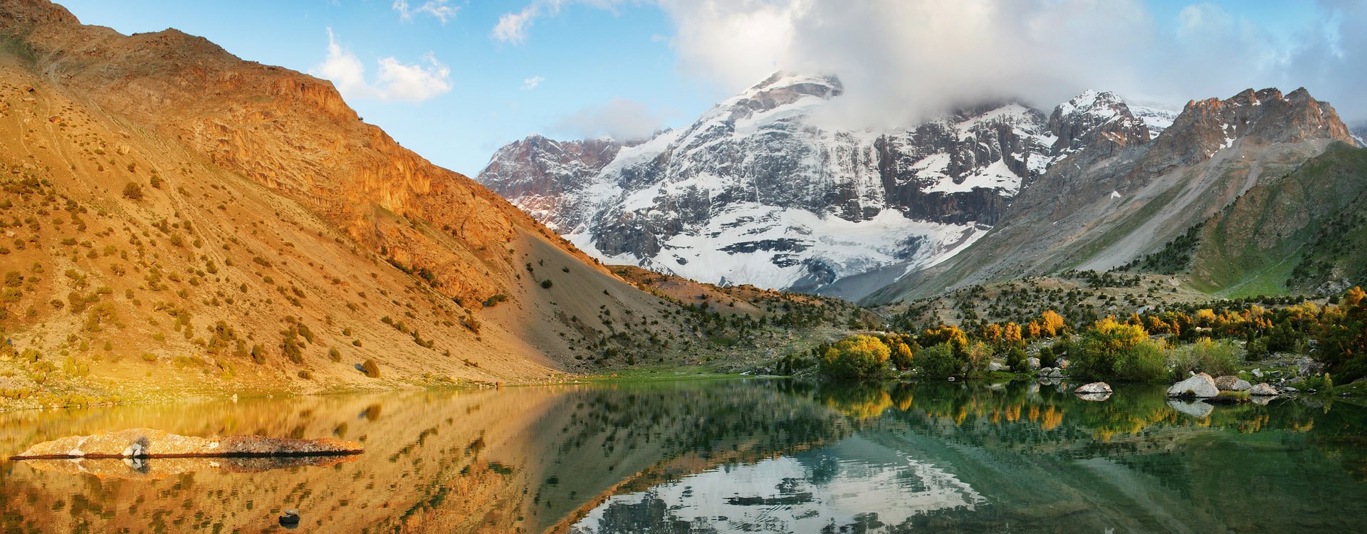 Lake in the Fan Mountains, Tajikistan