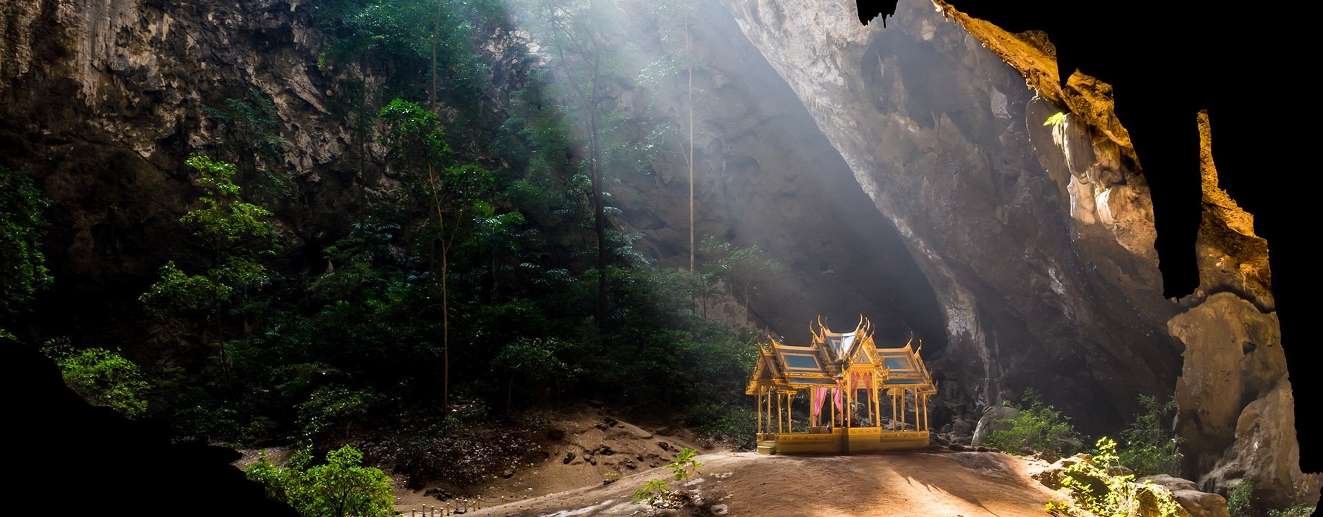 Pavilion in Phraya Nakorn cave nearby Hua Hin , National Park Khao Sam Roi Yot Thailand
