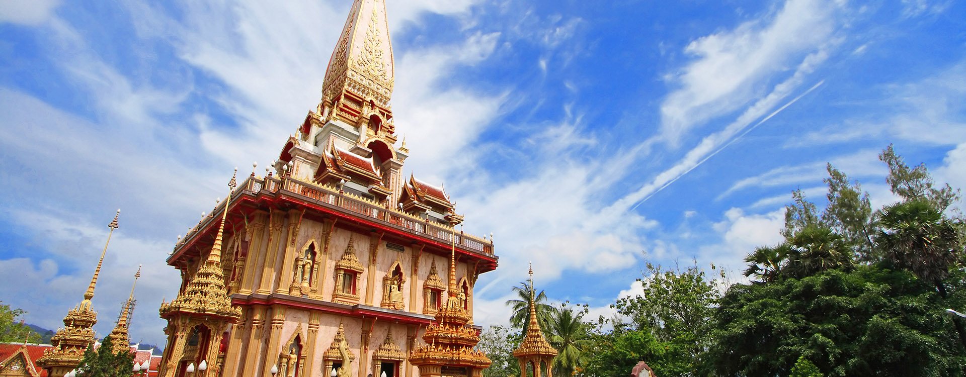 WAT CHAITHARAM or Wat Chalong TEMPLE in Phuket thailand