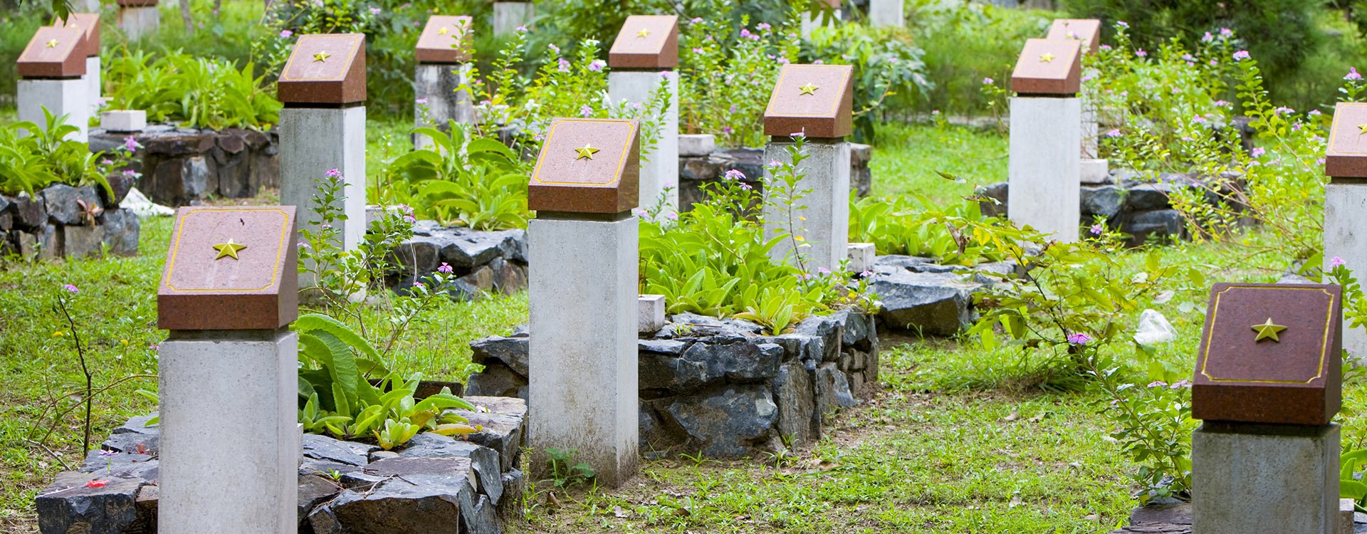 Cemetery to remember the rebels and prisoners who died at the prisons on Con Dao Island, Vietnam