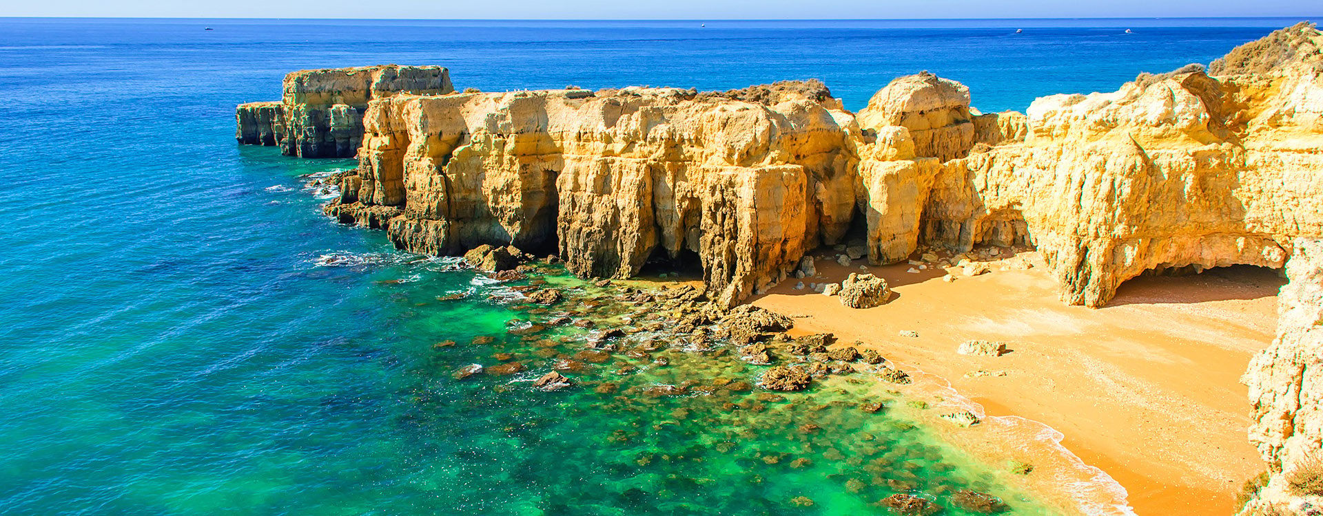 Beautiful sea view with secret sandy beach Portugal