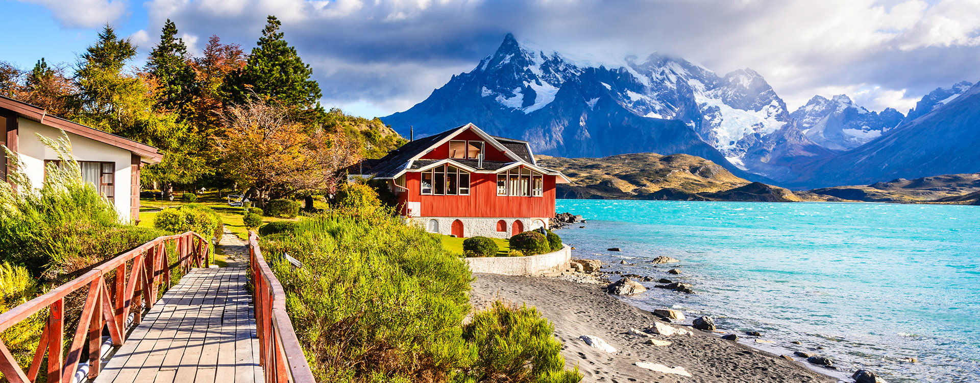 Patagonia, Chile - Torres del Paine and Lago Pehoe, in the Southern Patagonian Ice Field, Magellanes Region of South America