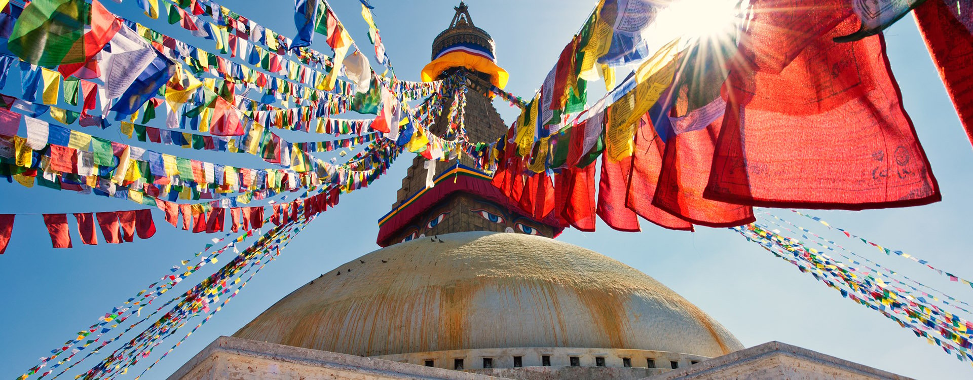 Boudhanath Stupa in the Kathmandu valley, Nepal