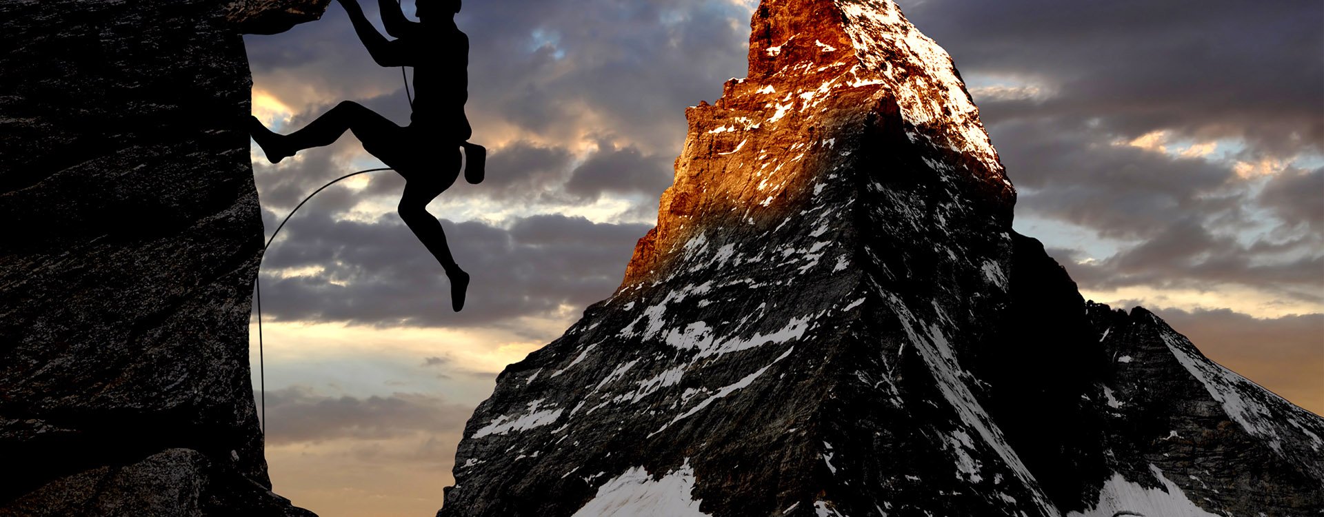 climbers in the Swiss Alps