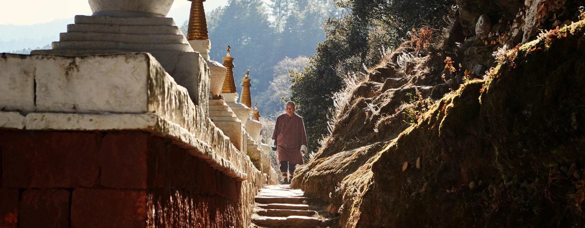 Kurjey Lhakhang, a sacred monastery complex in the Bumthang Valley of Bhutan