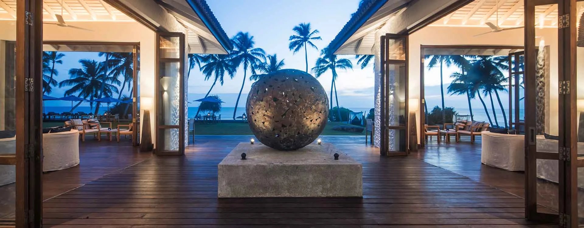 The entrance to Kumu Beach, Sri Lanka