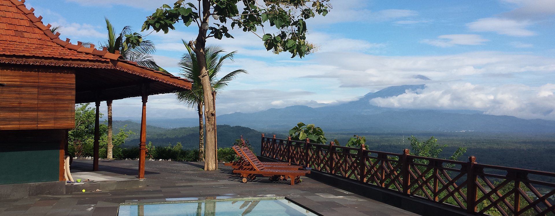 Villa Borobudur_Pool with view
