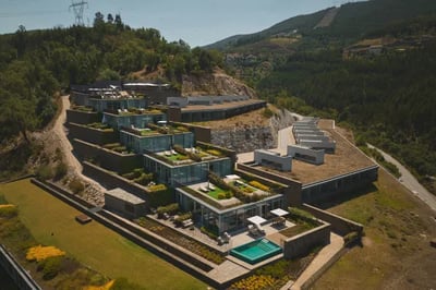 Aerial shot of Octant Douro Valley