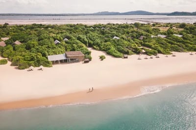 Aerial shot of Uga Jungle Beach in Sri Lanka