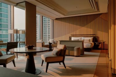 Stylish room at Aman Nai Lert Bangkok luxury hotels thailand