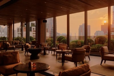 Tea Lounge at Aman Nai Lert Bangkok luxury hotels Thailand