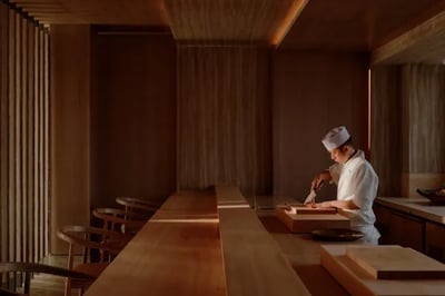 Omakase at Aman Nai Lert Bangkok luxury hotels Thailand