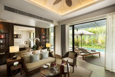 Indoor lounge at Anantara Layan, Phuket